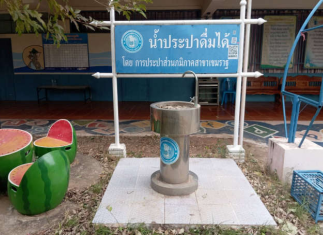 จุดน้ำประปาดื่มได้ โรงเรียนบ้านเหนือเขมราฐ