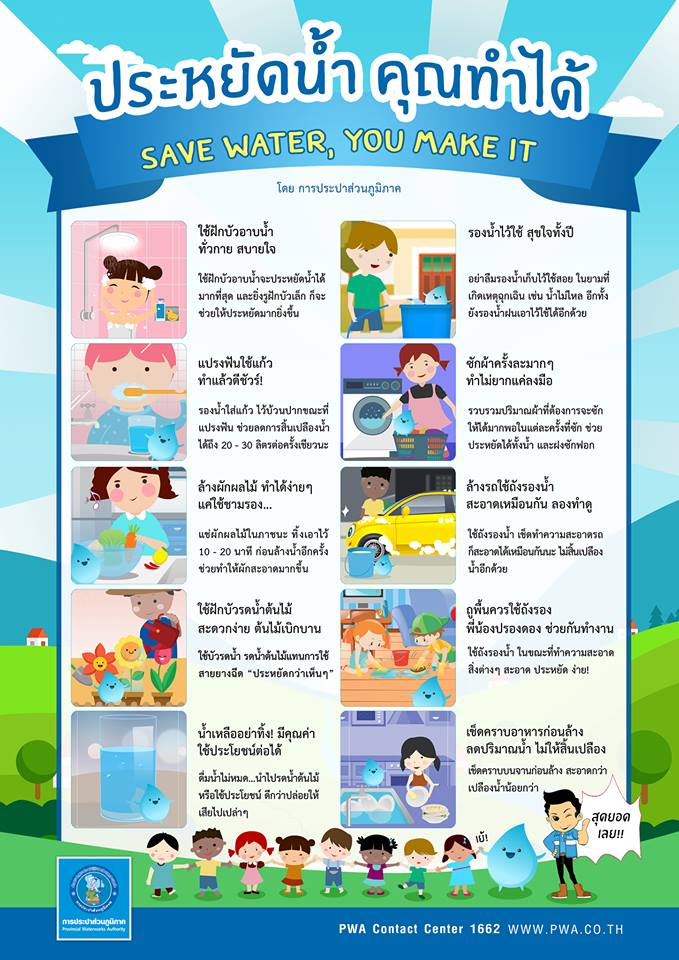 ประหยัดน้ำ คุณทำได้