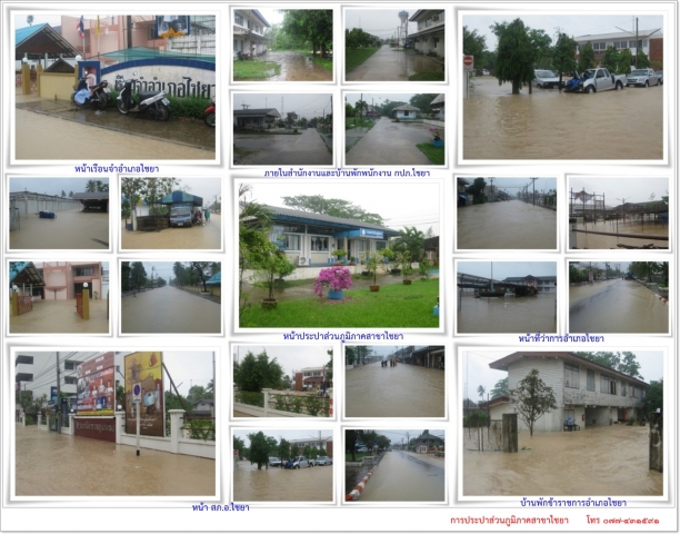 Update สถานการณ์น้ำท่วม พื้นที่บริเวณอาคารสำนักงานการประปาส่วนภูมิภาคสาขาไชยา