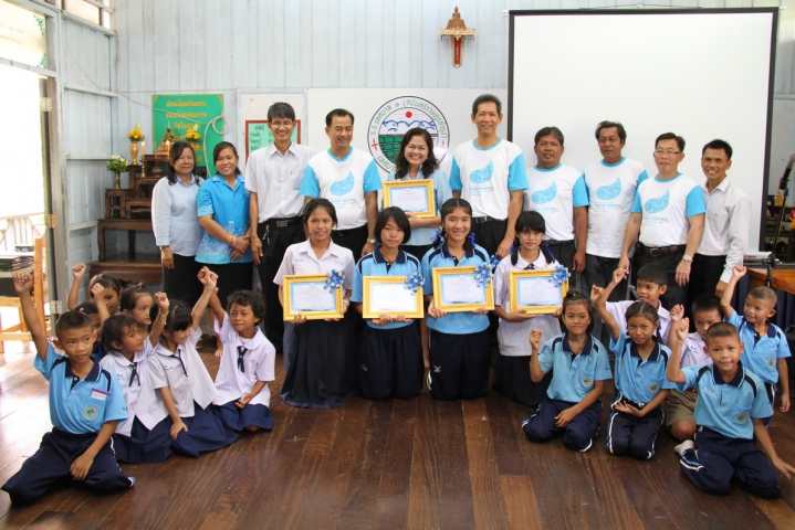 กปภ.ข.๑ ร่วมกับ กปภ.สาขากบินทร์บุรี จัดกิจกรรมโครงการโรงเรียนประหยัดน้ำปี ๕๖ สร้างนักอนุรักษ์รุ่นเยาว์