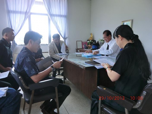 กปภ.สาขาหล่มสัก จัดประชุมหัวหน้างาน-พนักงานในสังกัด เมื่อวันที่ 29 ตุลาคม 2556