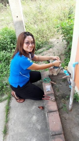 การประปาส่วนภูมิภาคสาขาบ้านโป่ง ป้องกันการลักใช้น้ำประปา