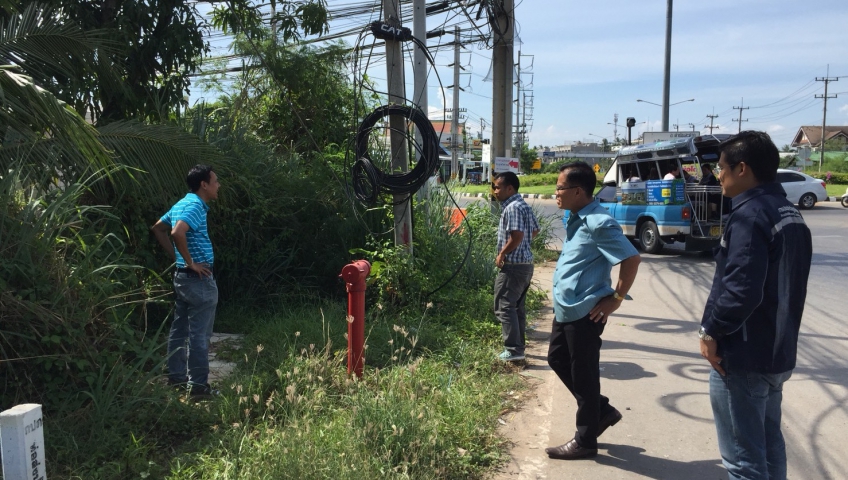 ผอ.กปภ.ข.๓ ลงพื้นที่ติดตามการดำเนินงานด้านน้ำประปาในพื้นที่ จ.สมุทรสงคราม