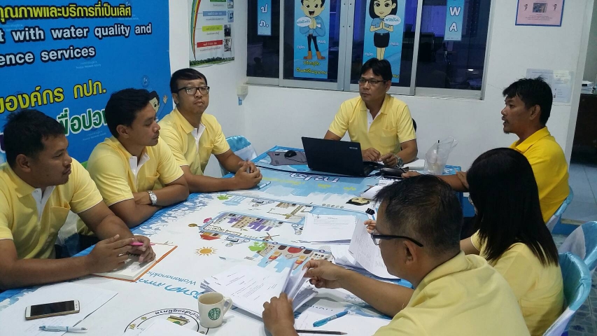 กปภ.สาขาวัฒนานคร จัดกิจกรรมร่วมกันจัดกิจกรรม "สนทนายามเช้า"