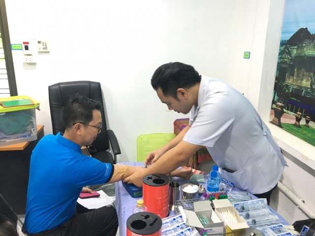 กปภ.สาขาบุรีรัมย์จัดกิจกรรมตรวจสุขภาพประจำปี 2561