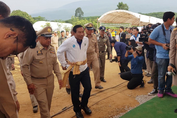 การประปาส่วนภูมิภาค สาขาหนองบัวแดง ร่วมต้อนรับรองนายกฯ ตรวจเยี่ยมโครงการสร้างอ่างเก็บน้ำสะพุง