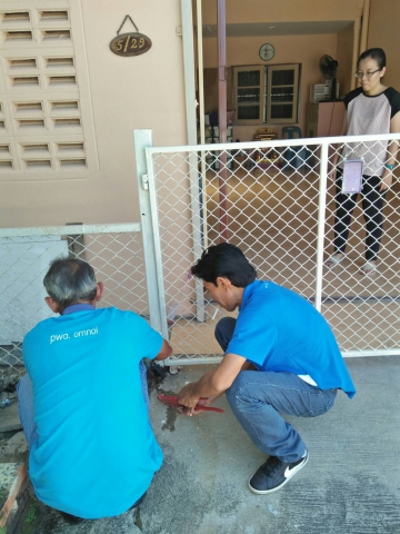 กปภ.สาขาอ้อมน้อยออกให้บริการตรวจสอบระบบประปาและให้บริการซ่อมอุปกรณ์ประปา ฟรี ไม่มีค่าใช้จ่าย
