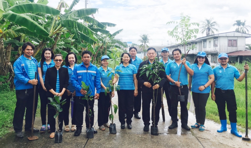 การประปาส่วนภูมิภาคสาขาสงขลา จัดกิจกรรมวันรักต้นไม้ประจำของชาติ พ.ศ.2561
