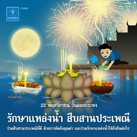 กปภ.ขานรับมติ ครม.ร่วมรณรงค์ลอยกระทงใส่ใจน้ำและสิ่งแวดล้อม