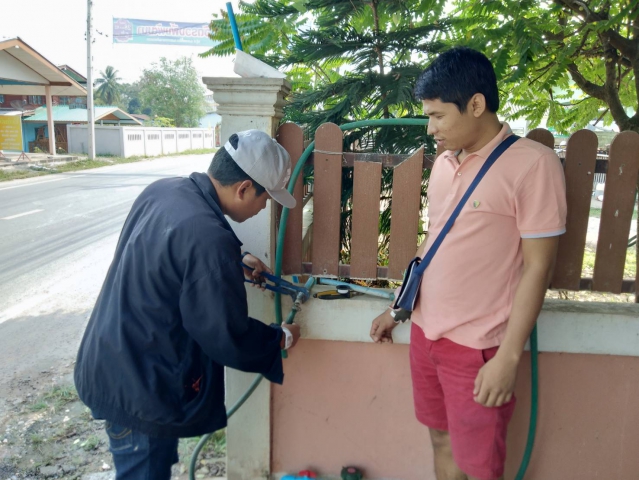 กปภ.สาขากำแพงเพชร จัด โครงการ กปภ.อาสาดูแลประปาเพื่อปวงชน ให้บริการดูแลซ่อมแซมระบบประปาภายในบ้านโดยช่างผู้เชี่ยวชาญฟรีโดยไม่มีค่าแรง