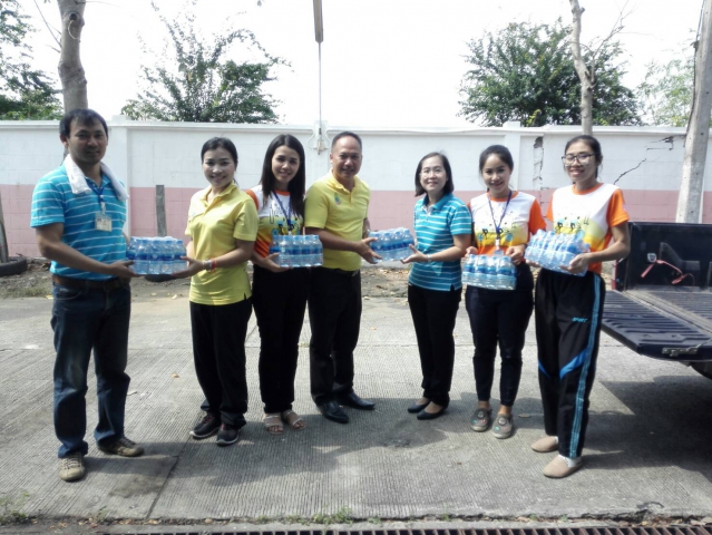 กปภ.สาขาลพบุรี มอบน้ำดื่มสนับสนุน กิจกรรม"ปั่นไปไม่ทิ้งกัน"