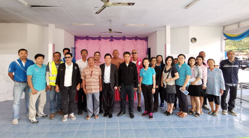 กปภ.สาขาปราณบุรีและกปภ.ข.3 ร่วมกับเทศบาลเมืองหัวหิน ลงพื้นที่ประชาสัมพันธ์โครงการงานวางท่อขยายเขตจ่ายน้ำพื้นที่ชุมชนเขาตะเกียบ