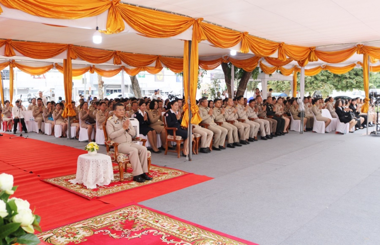 กปภ.สาขาปทุมธานีร่วมพิธีกราบสักการะพระปทุมธรรมราชครบรอบ 120 ปีและพีธีบวงสรวงสักการะเสาหลักเมืองจังหวัดปทุมธานี ประจำปี 2562