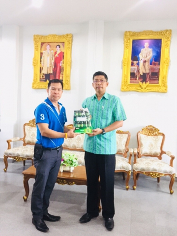การประปาส่วนภูมิภาคสาขาบางสะพาน เข้าพบนายปรีดา สุขใจ นายอำเภอทับสะแก เพื่อเข้าพบสวัสดีและรายงานตัว เนื่องในโอกาสเข้ารับตำแหน่งใหม่ และ มาปฏิบัติหน้าที่ผู้จัดการการประปาส่วนภูมิภาคสาขาบางสะพาน