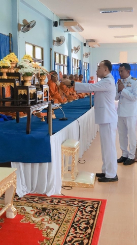 กปภ.สาขาชะอวด เข้าร่วมกิจกรรมทำบุญตักบาตร