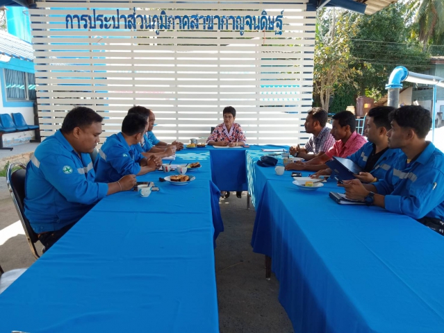 งานผลิต ประชุม ติดตามความก้าวหน้า โครงการจัดการน้ำสะอาด WSP โครงการ Water is life น้ำคือชีวิตและโครงการอบรมให้ความรู้จากบริษัทไทยเจริญฉวาง ที่จะส่งมอบงานจ้างต่อไป