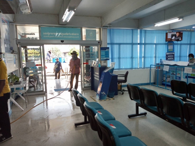 กปภ.สาขาอู่ทอง เพิ่มมาตรการป้องกันการแพร่ระบาด เชื้อไวรัส COVID-19