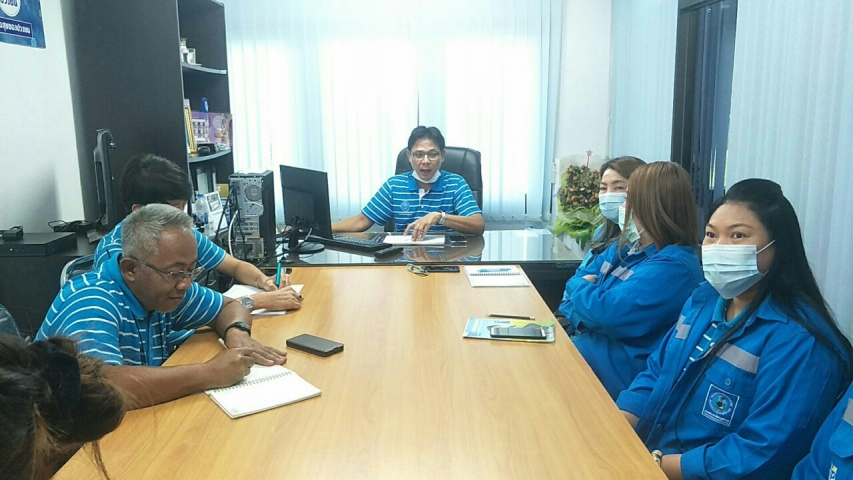 การประปาส่วนภูมิภาคสาขาปากน้ำประแสร์ ประชุมสนทนายามเช้า Morning Talk ประจำเดือน