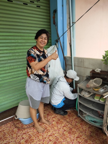 กปภ.สาขากำแพงเพชร ลงพื้นที่ให้บริการลูกค้า