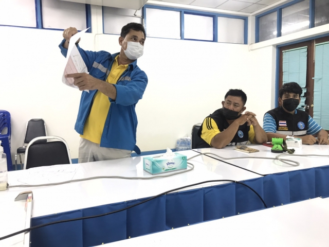 กปภ.สาขาตรัง จัดกิจกรรมลดน้ำสูญเสียเพื่อความรู้วิเคราะห์ศึกษาระบบ DMAMA เพื่อให้พนักงานมีความรู้ความเข้าใจในกรณีที่มีท่อแตก-รั่ว