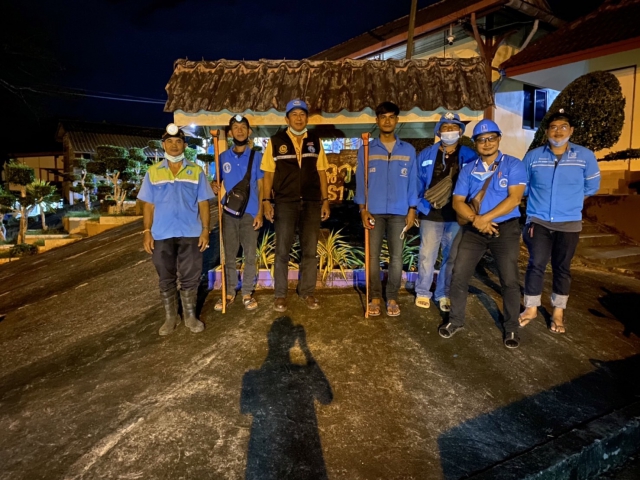 การประปาส่วนภูมิสาขาจันดี ลงพื้นที่เดินสำรวจหาท่อแตก-ท่อรั่ว
