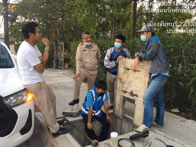 กปภ.สาขาจันทบุรี ดำเนินการค้นหาน้ำสูญเสียเชิงรุก ในพื้นที่ DMA 01 เขตเทศบาลเมืองท่าช้าง อ.เมือง จ.จันทบุรี