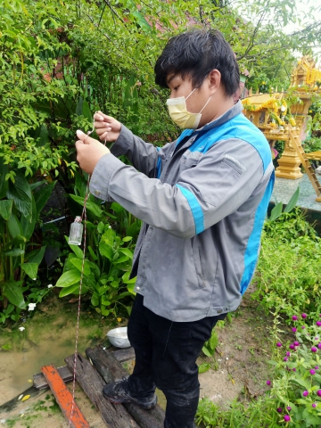 กปภ.เขต ๑ และ กปภ.สาขาบ้านฉาง หาท่อแตกรั่วเชิงรุก