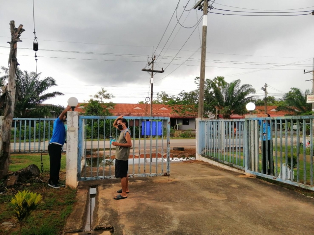งานปรับปรุงแสงสว่างเพื่อความปลอดภัยในการปฏิบัติงานตามแนวทางของงานอาชีวะอนามัยที่สถานีจ่ายน้ำสะพานดินและสถานีเพิ่มแรงดันพลายวาส