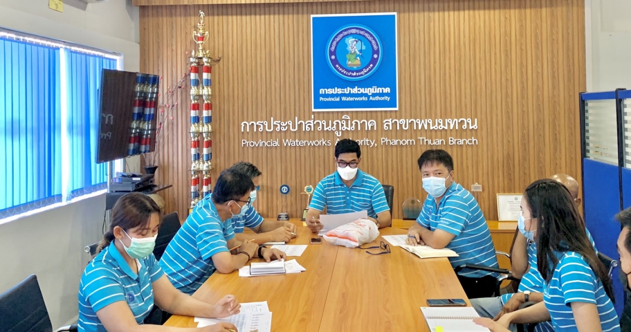 กปภ.สาขาพนมทวน จัดกิจกรรม Morning Talk ครั้งที่ 8/2565
