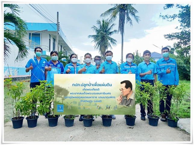 การประปาส่วนภูมิภาคสาขาปราณบุรี ดำเนินโครงการ กปภ. ปลูกป่าเพื่อแผ่นดิน เทิดพระเกียรติพระบาทสมเด็จพระบรมชนกาธิเบศร มหาภูมิพลอดุลยเดชมหาราช บรมนาถบพิตร (Fathers Land)
