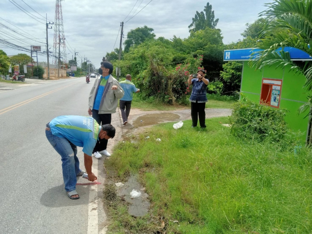 สำรวจหาท่อแตกท่อรั่วตามแผนลดน้ำสูญเสีย