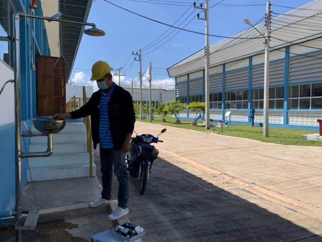 กปภ.สาขามหาสารคาม ตรวจสอบและเฝ้าระวังคุณภาพน้ำในระบบจำหน่ายตามโครงการน้ำประปาดื่มได้