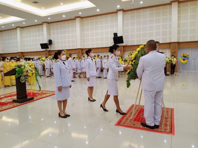 การประปาส่วนภูมิภาคสาขาสมุทรสงคราม ร่วมพิธีวางพวงมาลา เนื่องในวันคล้ายวันสวรรคต พระบาทสมเด็จพระบรมชนกาธิเบศร มหาภูมิพลอดุลยเดชมหาราช บรมนาถบพิตร 13 ตุลาคม 2565