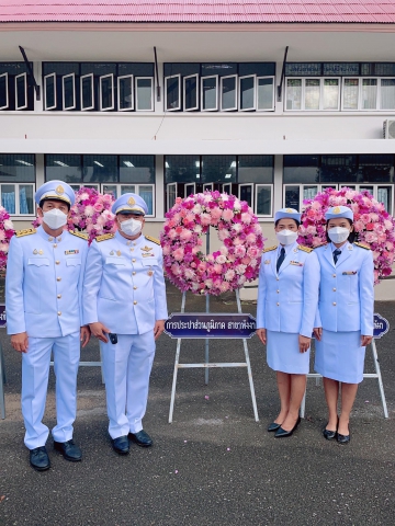 การประปาส่วนภูมิภาคสาขาพังงา ร่วมพิธีวางพวงมาลา เนื่องในวันคล้ายวันสวรรคตพระบาทสมเด็จพระจุลจอมเกล้าเจ้าอยู่หัว 23 ตุลาคม 2565