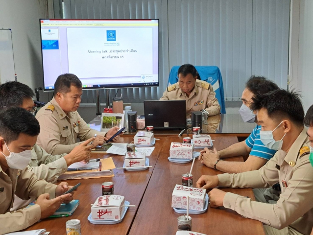 กปภ.สาขาเด่นชัย จัดประชุม Morning Talk ประจำเดือน พฤศจิกายน 2565