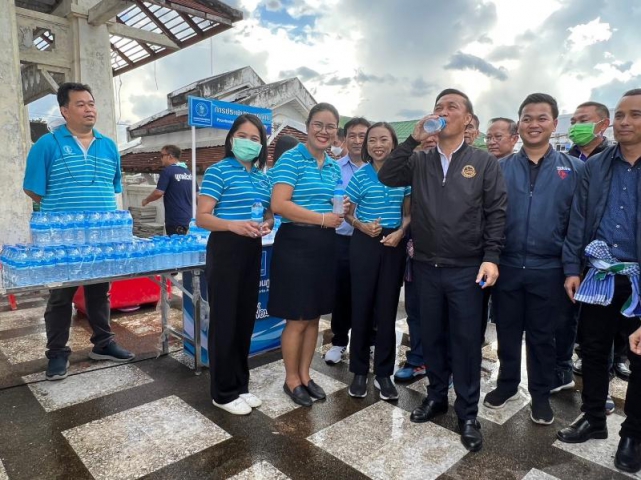 กปภ.สาขามุกดาหาร ร่วมให้การต้อนรับ ท่านรัฐมนตรีช่วยว่าการกระทรวงมหาดไทย