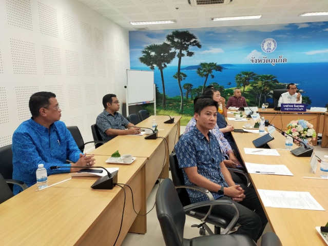 กปภ.สาขาภูเก็ต เข้าร่วมประชุมขับเคลื่อนและติดตามนโยบายของรัฐบาล และภารกิจสำคัญของกระทรวงมหาดไทยประจำปีงบประมาณ พ.ศ. 2566 (เดือน กรกฎาคม 2566)