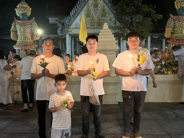 กปภ.สาขามหาสารคาม เข้าร่วมพิธีเวียนเทียนเนื่องในเทศกาลวันอาสาฬหบูชาและวันเข้าพรรษา ประจำปี 2566