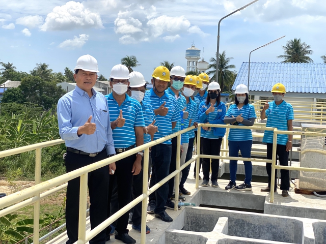 กปภ.สาขากุยบุรีให้การต้อนรับคณะกรรมการตรวจประเมินผลการดำเนินงานโครงการจัดการน้ำสะอาด Water Safety Plan : WSP ปี 2566