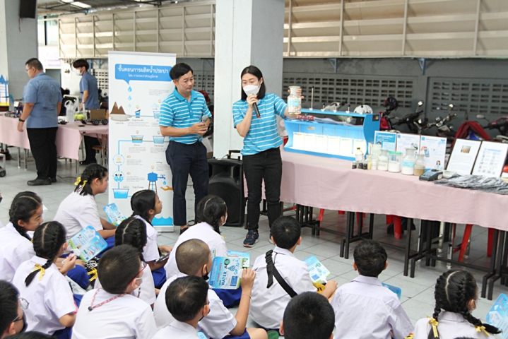 กปภ.เขต ๑ จัดบูธนิทรรศการให้ความรู้กระบวนการผลิตน้ำประปาและการใช้น้ำอย่างประหยัด ณ โรงเรียนปรีชานุศาสน์ จ.ชลบุรี