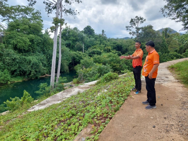 การประปาส่วนภูมิภาคสาขากาญจนดิษฐ์ ดำเนินการสำรวจปริมาณน้ำดิบและตรวจสอบปริมาณน้ำดิบ เฝ้าระวังภัยแล้ง แล้งนี้ต้องผ่านไปได้