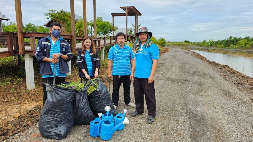 กปภ.สาขาธัญบุรี ร่วมกิจกรรม โครงการ โคก หนอง นา สัปปายะและรมณียสถาน สถานปฏิบัติธรรมสมเด็จพระสังฆราช (อมฺพรมหาเถร)