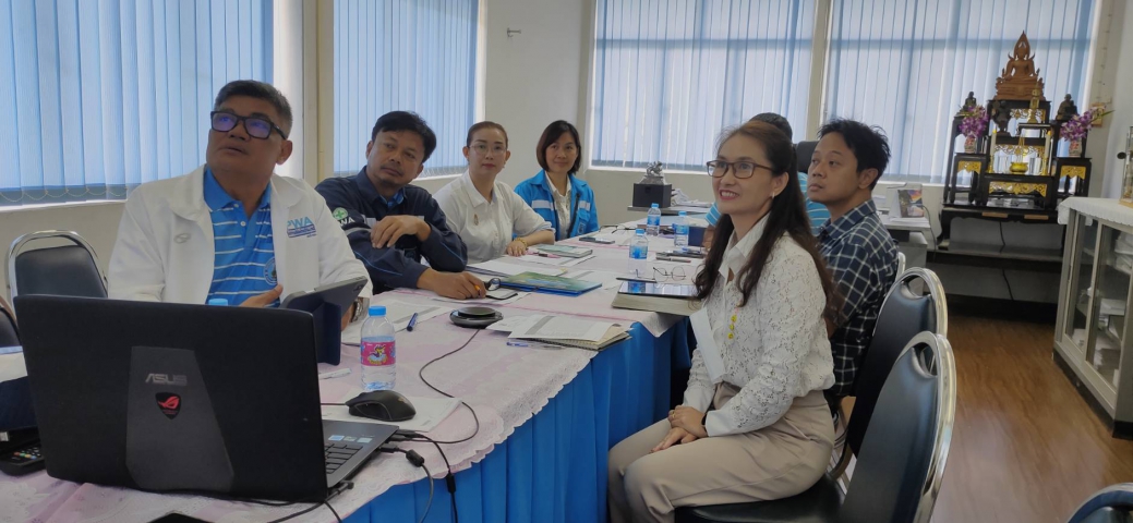 กปภ.สาขาภูเก็ต ร่วมประชุมออนไลน์เพื่อรับการตรวจเยี่ยม และนำเสนอข้อมูลการดำเนินงานต่อ รปก.5