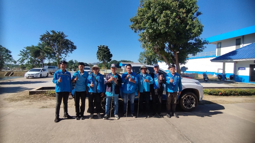 กปภ.สาขากาญจนบุรี ทำการค้นหาท่อแตกรั่ว