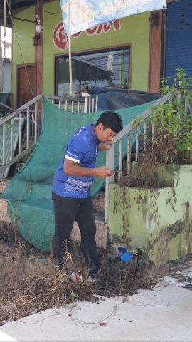 กปภ.สาขาบ้านตาขุน ลงพื้นที่สุ่มมาตรวัดน้ำของลูกค้า ตรวจสอบมาตรและรายงานมาตร 0 หน่วย