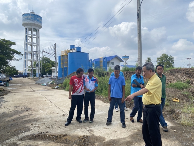 ผอ.กปภ.ข.3 ลงพื้นที่ตรวจปริมาณน้ำดิบสถานีผลิตน้ำสวนแตง จ.สุพรรณบุรี