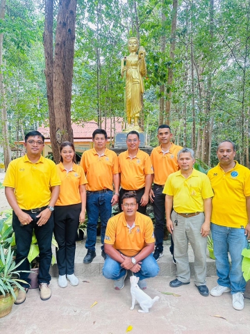 กปภ.สาขาสงขลา ดำเนินกิจกรรมถวายเทียนพรรษาและถวายปัจจัยสร้างอุโบสถ เนื่องในวันอาสาฬหบูชา ณ วัดคลองเขาล้อน (ทุ่งโท๊ะ) ม.8 ต.เขาพระ อ.รัตภูมิ จ.สงขลา