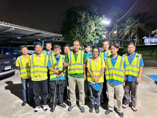 กปภ.สาขาท่ามะกาลงพื้นที่สำรวจหาท่อแตกท่อรั่ว