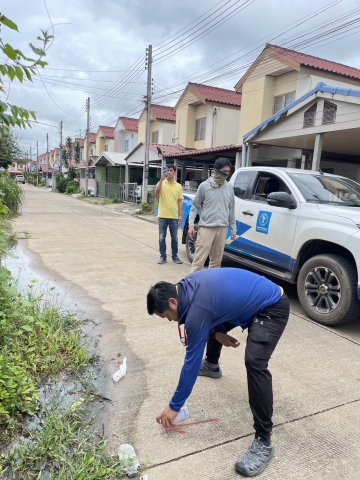 กปภ.สาขากำแพงเพชร ออกสำรวจหาท่อแตกรั่ว (ช่วงกลางวัน)