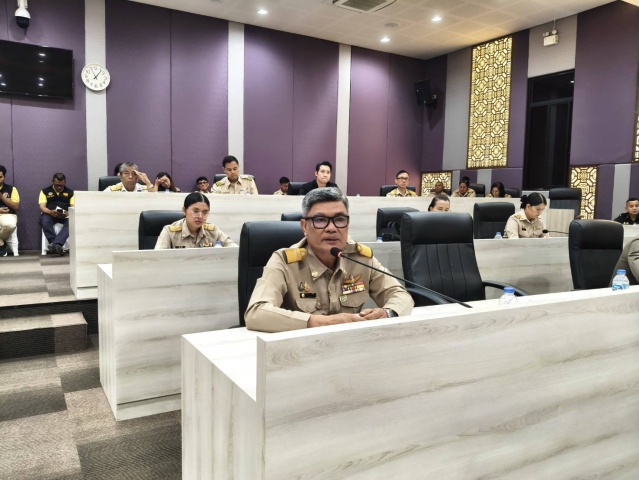 กปภ.สาขาภูเก็ต เข้าร่วมประชุมเชิงบูรณาการหัวหน้าส่วนราชการ หัวหน้าหน่วยงานรัฐวิสาหกิจ ผู้บริหารองค์กรปกครองส่วนท้องถิ่น กำนัน ผู้ใหญ่บ้าน แพทย์ประจำตำบล และสารวัตรกำนัน ตำบลกมลาทุกหมู่บ้าน และคณะกรรมการบริหารงานอำเภอกะทู้ (ก.บ.อ.กะทู้) ประจำเดือน มีนาคม 2568